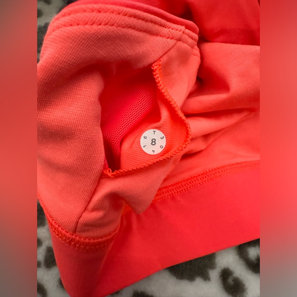 Lululemon Work The Circuit Tank in Heather Slate Gray Electric Coral Size 8 - Picture 16 of 17